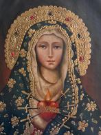 Cuzco School (XX) - Our Lady of Sorrows with Sacred Heart