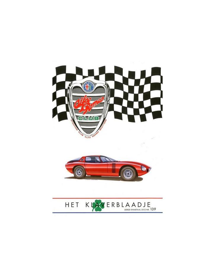 2012 ALFA ROMEO CLUB HET KLAVERBLAADJE 139 NEDERLANDS, Boeken, Auto's | Folders en Tijdschriften