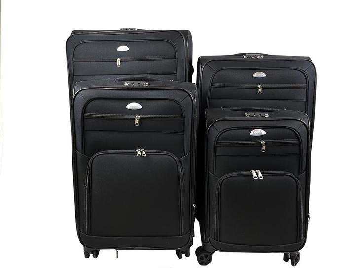 Kofferset Banerle - 4 Delig Softcase - 4 Wielen Reisbagage -, Handtassen en Accessoires, Koffers, Ophalen of Verzenden