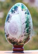 Multi fluoriet kwarts kristallen ei Ei - Hoogte: 195 mm -