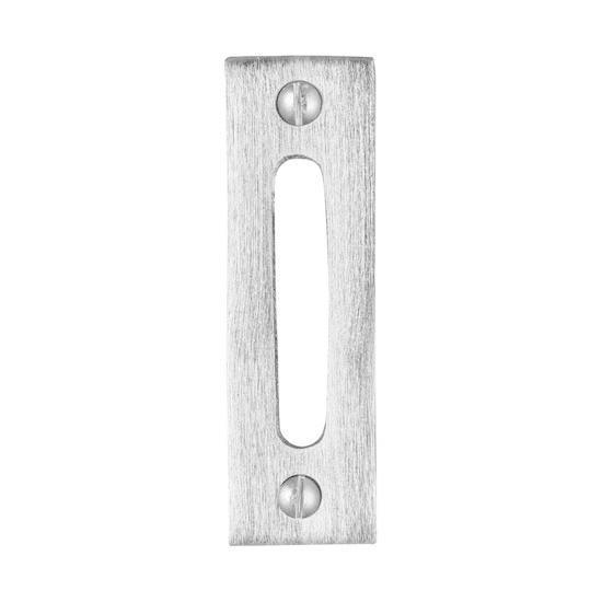 Kozijnplaatje mat geborsteld nikkel, Doe-het-zelf en Bouw, Hang- en Sluitwerk, Overige typen, Nieuw, Koper of Messing, Ophalen of Verzenden
