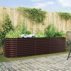 vidaXL Verhoogde plantenbak Bruin 320 x 80 x 81 cm Staal, Verzenden, Nieuw