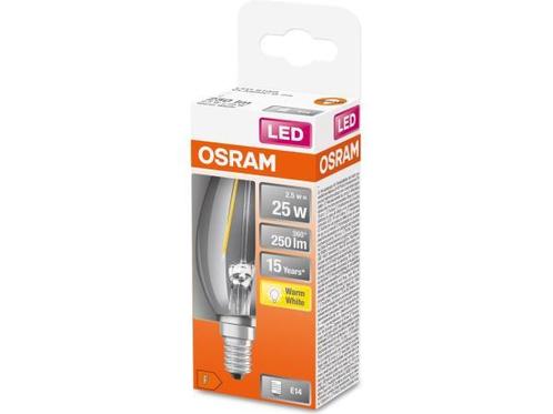 Veiling - Osram LED E14 kaars 2,5W warmwit, Huis en Inrichting, Lampen | Losse lampen, Nieuw