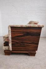 Austrian Art deco Macassar Sofa - Canapé - Mahonie, Macassar, Antiek en Kunst