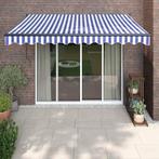 vidaXL Luifel elektrisch uitschuifbaar 3,5x2,5 m blauw en, Tuin en Terras, Verzenden, Nieuw