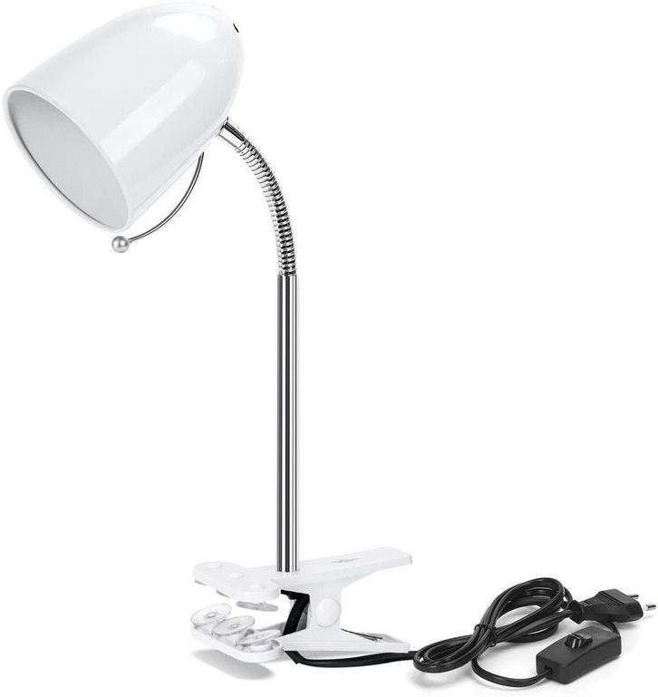 Aigostar Bureaulamp - E27- Leeslamp - Wit, Huis en Inrichting, Overige Huis en Inrichting, Verzenden