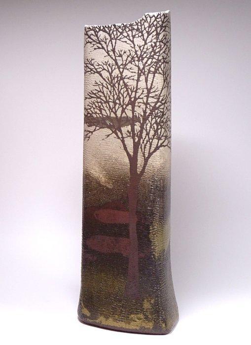 Vase - Porcelaine, Vase de paysage arboré zogan très fin,, Antiek en Kunst, Antiek | Overige Antiek