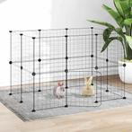 vidaXL Huisdierenkooi met deur 20 panelen 35x35 cm staal, Dieren en Toebehoren, Verzenden, Nieuw