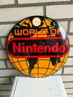 Prachtig emaille bord met het iconische ‘World of Nintendo’, Nieuw