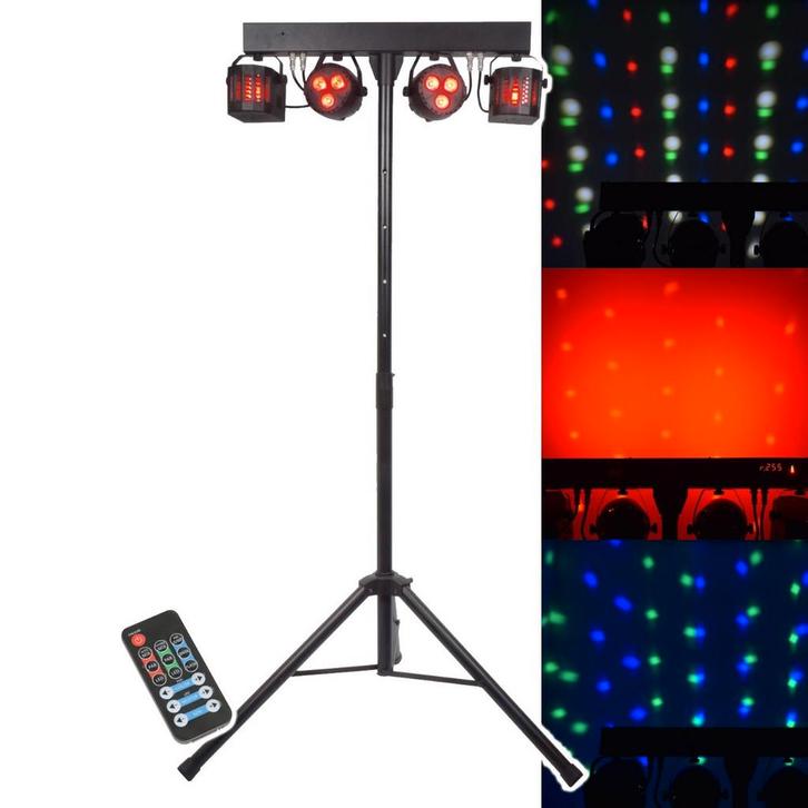 B-Stock Qtx Oplaadbare LED Derby & Par Bar Statief, Muziek en Instrumenten, Licht en Laser