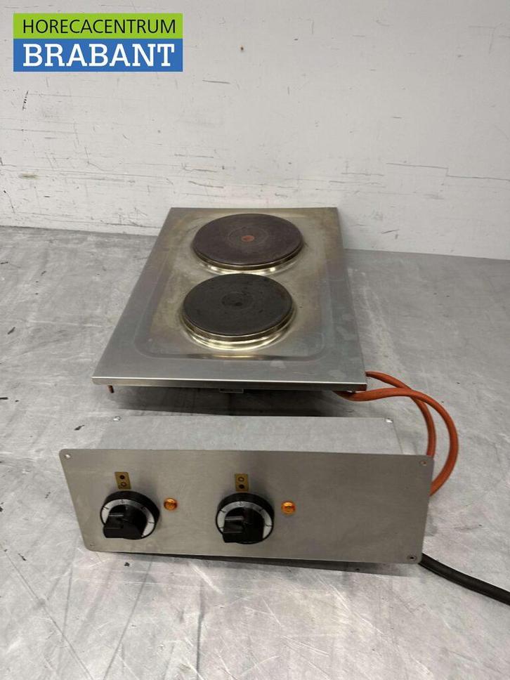 RVS Roeder Elektrisch inbouw fornuis kookplaat 2 pitten 400V, Zakelijke goederen, Horeca | Keukenapparatuur, Ophalen of Verzenden