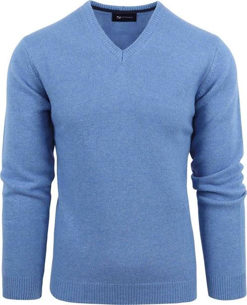 Suitable Lamswol Trui V-Hals Blauw maat Maat 52/54 (L) Heren, Kleding | Heren, Truien en Vesten, Nieuw, Maat 52/54 (L), Verzenden