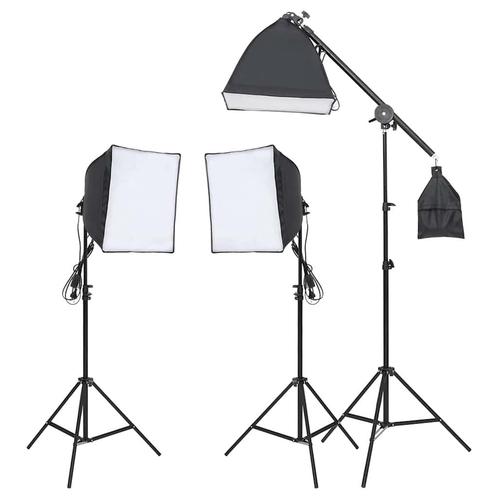 vidaXL Studioverlichtingsset met statief en softbox, Audio, Tv en Foto, Fotografie | Fotostudio en Toebehoren, Nieuw, Verzenden