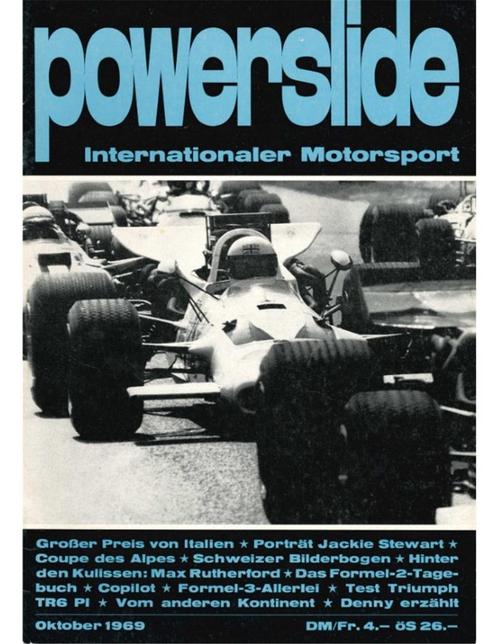 1969 POWERSLIDE MAGAZINE 10 DUITS, Livres, Autos | Brochures & Magazines, Enlèvement ou Envoi