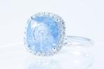 Sans prix de réserve - Bague Platine - 5.75ct. tw. Saphir -, Bijoux, Sacs & Beauté
