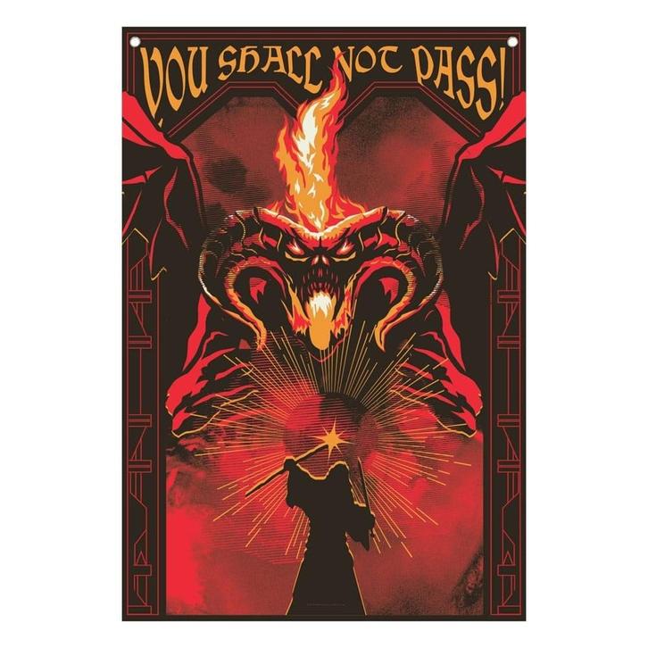 Lord of the Rings Balrog Wall Banner 125 x 85 cm, Verzamelen, Lord of the Rings, Ophalen of Verzenden