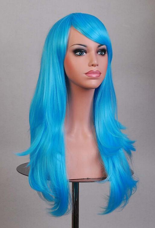 Luxe Lange Oceaan Blauwe Pruik Zeemeermin Turquoise Mermaid, Kleding | Dames, Carnavalskleding en Feestkleding, Nieuw, Ophalen of Verzenden