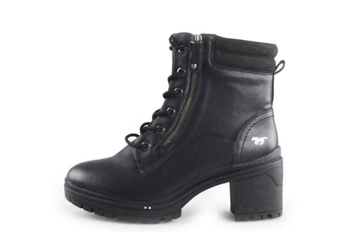 Mustang Veterboots in maat 38 Zwart | 5% extra korting, Kleding | Dames, Schoenen, Zwart, Zo goed als nieuw, Overige typen, Verzenden