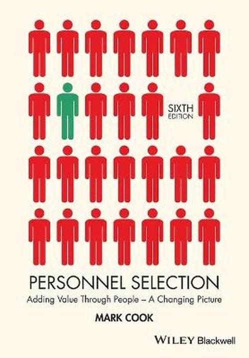 Personnel Selection 9781118973585 Mark Cook, Livres, Livres Autre, Envoi