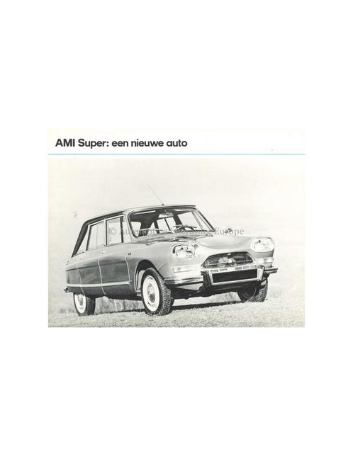 1969 CITROËN AMI SUPER LEAFLET NEDERLANDS, Livres, Autos | Brochures & Magazines