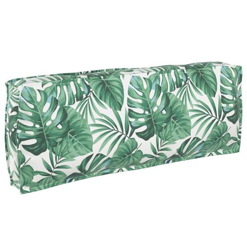 vidaXL Pallet Kussen voor Rugsteun Bladerenpatroon 120x40x12, Huis en Inrichting, Woonaccessoires | Kussens, Nieuw, Verzenden