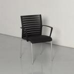 Steelcase vergaderstoel, zwart, 4-poot onderstel, Ophalen of Verzenden, Gebruikt