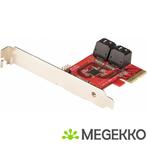 StarTech.com 4 Port SATA PCIe Kaart, PCI Express SATA, Computers en Software, Verzenden, Nieuw