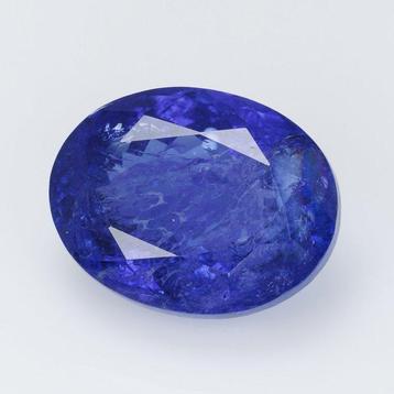 1 pcs Blauw Tanzaniet - 19.84 ct - Antwerp Laboratory for