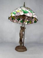 Tafellamp - Tiffany-stijl - Gegoten bronzen, Antiek en Kunst, Curiosa en Brocante