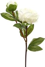 Grote Pioen Zijdenbloem White Tak 77 cm, Huis en Inrichting, Nieuw