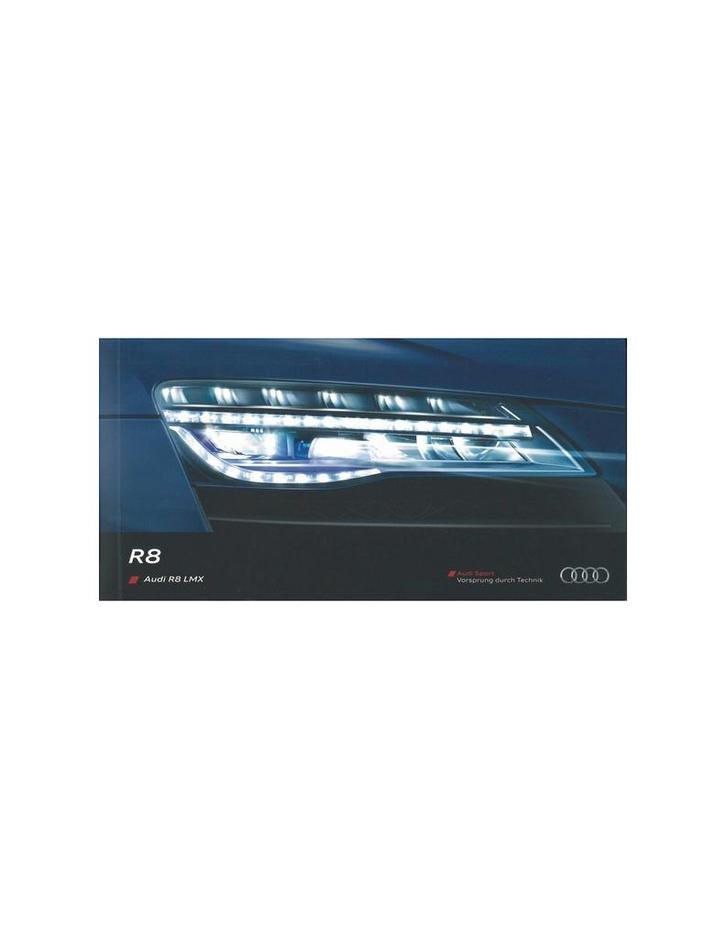 2014 AUDI R8 LMX BROCHURE DUITS, Boeken, Auto's | Folders en Tijdschriften, Ophalen of Verzenden