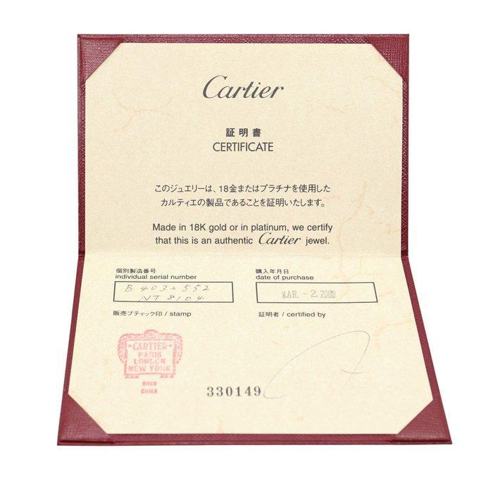 Cartier - Ring - Love - 18 karaat Witgoud - 3 Diamonds, Handtassen en Accessoires, Ringen