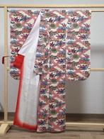 Japanse kimono, zuivere zijde, bloemmotief Momiji,