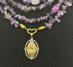 Amethist en Agaat natuurlijk, Zeer Lang (252 cm) en Maagd