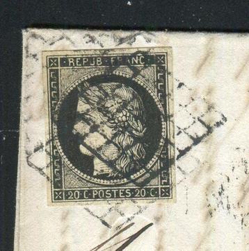 Frankrijk 1850 - Superbe & Zeldzame brief van Parijs naar
