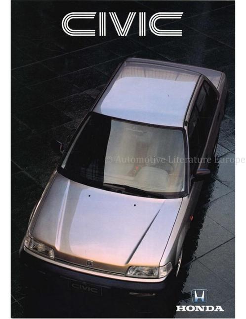 1991 HONDA CIVIC SEDAN BROCHURE NEDERLANDS, Boeken, Auto's | Folders en Tijdschriften