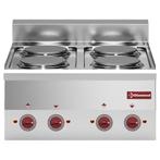 Cuisinière électrique 4 plaques -Top- - D-E60/4P6T-N, Verzenden