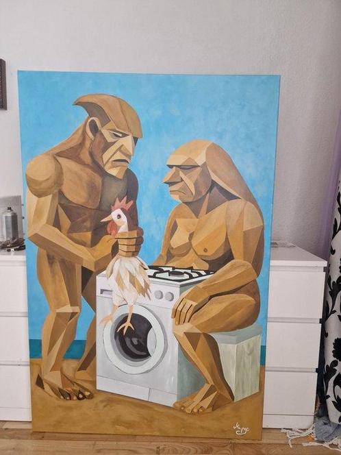 Mircea pop - DOMESTIC RITUALS, Antiek en Kunst, Kunst | Schilderijen | Modern