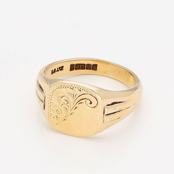Ring - 9 kt. Geel goud, Handtassen en Accessoires, Ringen