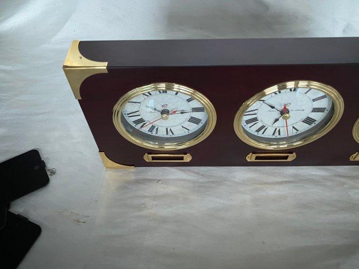 Maritieme objecten - Vintage relojes horario mundial sobre, Antiquités & Art, Curiosités & Brocante