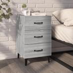 vidaXL Nachtkastje 40x40x66 cm bewerkt hout grijs sonoma, Huis en Inrichting, Slaapkamer | Nachtkastjes, Verzenden, Nieuw