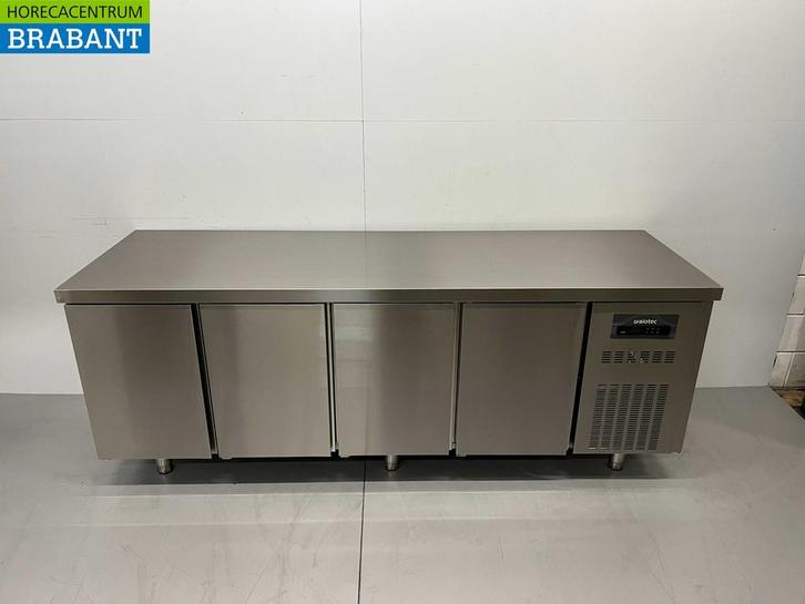 RVS Coreco Premium koelwerkbank 4 deuren 1/1 gastronorm, Articles professionnels, Horeca | Équipement de cuisine, Enlèvement ou Envoi