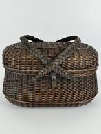 Mand - Wicker - Grote rieten handtas