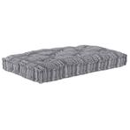 vidaXL Pallet Sofa Kussen Grijze print Stof, Huis en Inrichting, Verzenden, Nieuw