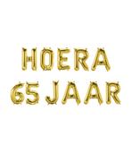 Gouden Ballonnen Set 65 Jaar Hoera 1,9m, Verzenden, Nieuw