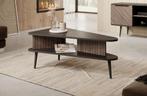 Meubella Salontafel Pedro zwart eiken donker eiken 100 cm, Verzenden, Nieuw, 50 tot 100 cm, Minder dan 50 cm