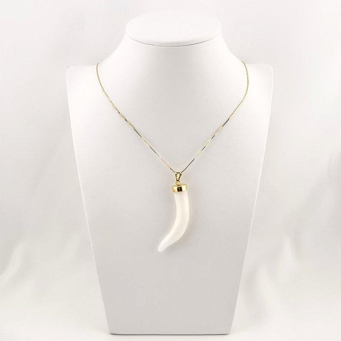 Koraal - Zilver - Hanger - met de hand uitgehouwen, Antiek en Kunst, Curiosa en Brocante