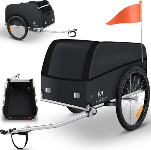 KESSER® Fietskar - Fietsaanhanger - Zwart / Antraciet •, Huis en Inrichting, Woonaccessoires | Overige, Verzenden