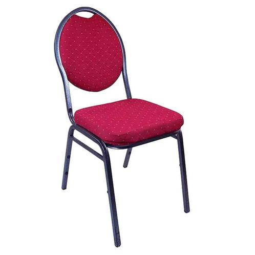 Banketstoel | STACKCHAIR | Stof/Metaal | Red | Grijs Frame, Zakelijke goederen, Horeca | Keukenapparatuur, Nieuw in verpakking