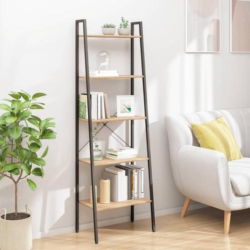 vidaXL Opbergmeubel met 5 lagen 56x35x174 cm lichtbruin en, Huis en Inrichting, Kasten | Boekenkasten, Nieuw, Verzenden